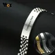 Vnox-Bracelets épais en acier inoxydable pour hommes bijoux personnalisés gravure gratuite