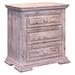 One Allium Way® Terra 3 Drawer Nightstand Wood in White | 32 H x 30 W x 18 D in | Wayfair 0121E0E6CA77427FA22B0BBFE140BFB9