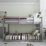 Three Posts™ Baby & Kids Korbin Twin Over Twin Standard Bunk Bed, Wood in Gray | 51.5 H x 42 W x 79 D in | Wayfair D6634F5DC3C248D49A00D3AFA222706A