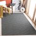 Gray 96 x 0.2 in Indoor Area Rug - Ebern Designs Kilim Handmade Hand-Loomed Charcoal/Area Rug Cotton/Wool | 96 W x 0.2 D in | Wayfair