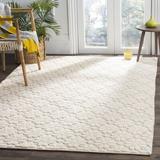 White 96 x 0.25 in Indoor Area Rug - Red Barrel Studio® Hesson Geometric Handmade Tufted Wool/Ivory Area Rug Cotton/Wool | 96 W x 0.25 D in | Wayfair