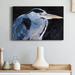 Highland Dunes Great Heron I - Wrapped Canvas Print Metal in Black/Blue | 48 H x 32 W x 1 D in | Wayfair A08D7AB14BD64EFAB977F96B61D5E7FD