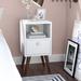 Hashtag Home Angelica 1 - Drawer Nightstand Wood in White | 24.8 H x 12.99 W x 13.78 D in | Wayfair LGLY2373 27933612