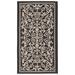 White 24 x 0.25 in Area Rug - Charlton Home® Cherene Floral Black/Sand Indoor/Outdoor Area Rug, Polypropylene | 24 W x 0.25 D in | Wayfair