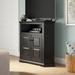 Red Barrel Studio® Wentzel Solid Wood Corner TV Stand for TVs up to 43" Wood in Black | 40.75 H in | Wayfair F486DA6FFADF4A1CA0B9E98D00CF1D63