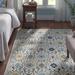 White 36 x 0.37 in Area Rug - Charlton Home® Osakis Floral Ivory/Blue Area Rug, Polypropylene | 36 W x 0.37 D in | Wayfair ANDO7157 37243780