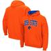 Men's Colosseum Orange Boise State Broncos Arch & Logo 3.0 Pullover Hoodie