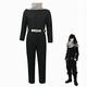 Jiumaocleu My Hero Academia Aizawa Shota Cosplay Costume Mens Onesies Full Zip Up Jumpsuit with Bib and Belt Halloween Costume Adult Fancy Dress Adult (Black