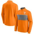 Men's Fanatics Branded Tennessee Orange/Heathered Gray Volunteers Primary Logo Quarter-Zip Jacket