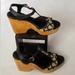 Coach Shoes | Coach Nelly Wedges Open Toe Well Worn Open Toe | Color: Black/Tan | Size: 7.5