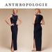 Anthropologie Dresses | *Gorgeous Sequin Trimmed Blue Navy Gown* | Color: Blue | Size: 2