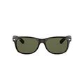 Ray-Ban Unisex New Wayfarer Classic Sunglasses, Tortoise With Green Classic G-15 Lens, 52 mm UK