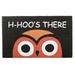 30" Owl Head Halloween Coir Doormat by National Tree Company