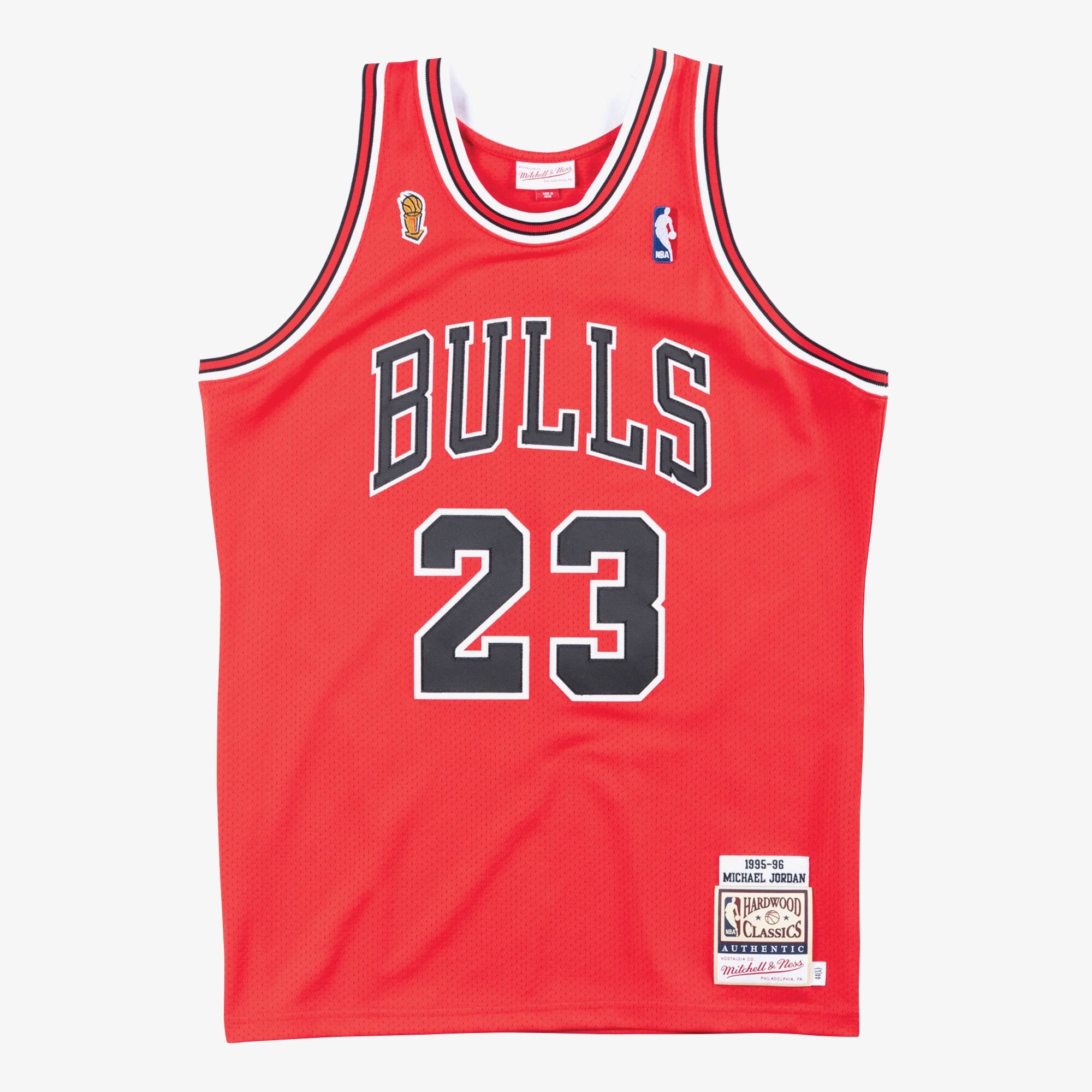 Chicago Bulls Mitchell & Ness Authentic Trikot Auswärtsfinale Michael Jordan 1995–1996 Image