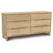 Copeland Furniture Linn 6 Drawer Dresser - 2-LNN-60-07