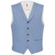 Cg Club Of Gents Weste/Waistcoat CG Philipp Herren hellblau, Gr. 58, Schurwolle