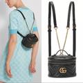 Gucci Bags | Gucci Gg Marmont Mini Black Leather Backpack New | Color: Black | Size: Os