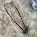 American Eagle Outfitters Jewelry | American Eagle Brown Necklace With Colored Balls | Color: Blue/Brown | Size: Os