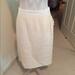 Louis Vuitton Skirts | Louis Vuitton Skirt Knee Length Size 40/Us8 | Color: Cream | Size: 8