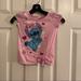 Disney Shirts & Tops | Disney Stitch Size 6 Pink Girls Lilo & Stitch Top | Color: Blue/Pink | Size: 6g