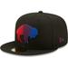 Men's New Era Black Buffalo Bills Color Dim Throwback 59FIFTY Fitted Hat