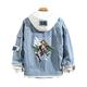 Unisex Attack On Titan Denim Jacket Anime Hoodie Survey Corps Graphic Cosplay Costume Sweatshirt Coat For Women
