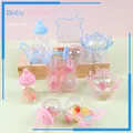 Kawaii – biberons en plastique pour bébé boîte à bonbons transparente avec couronne décoration de