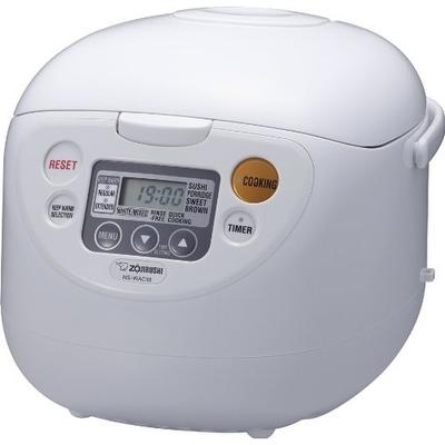 Zojirushi Micom Fuzzy-Logic 10 Cup Rice Cooker and Warmer (Cool White)