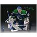 Thatcher Demko Vancouver Canucks Autographed 11" x 14" Reverse Retro Jersey Spotlight Photograph