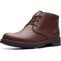 Clarks Men's Morris Peak Waterproof Chukka Boot, Brown Tumbled Leather, 10 UK