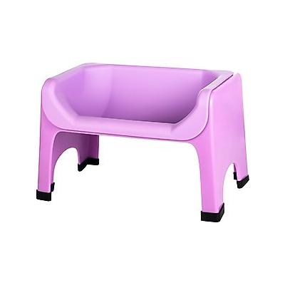 Fluff Trough Elevated Dog & Cat Feeder, Purple, Standard