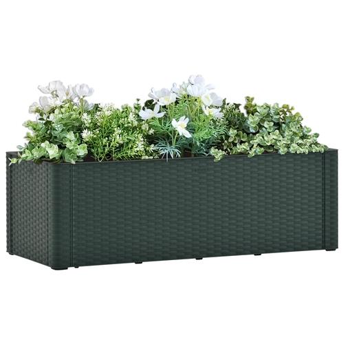 vidaXL Garten-Hochbeet mit Selbstbewässerungssystem Grün 100x43x33 cm