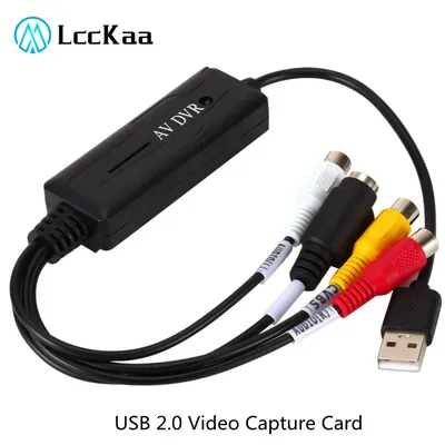 Carte de capture vidéo USB 2.0 convertisseur numérique vers AV RCA adaptateur portable câble de