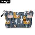 Deanfun-Petite trousse de maquillage étanche sacoche à cosmétiques sac à main de voyage gris