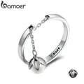 BAMOER-bagues en argent Sterling 925 pour femmes bijoux en argent Sterling larmes de fleurs