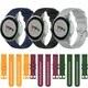 Bracelet en Silicone pour Samsung Watch 4/5/6/ Watch 4/6 Classic/Huawei Watch 4/ight3/2 Pro Amazfit