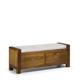 Banc en bois marron L 120 cm