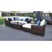 kathy ireland River Brook 8 Piece Outdoor Wicker Patio Furniture Set 08n