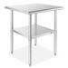 30 x 30 Inch NSF Stainless Steel Prep and Work Table by GRIDMANN