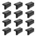 SolarEra 12 Pcs Clear Low Voltage Solar Powered Deck Light Pack For Stairs Step & Pathway Plastic in Black | 3.4 H x 1.8 W x 1.7 D in | Wayfair