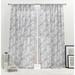 Nicole Miller New York Dara Light Filtering, Semi Sheer Rod Pocket Curtain Panels Polyester in Yellow/Brown | 63 H in | Wayfair YB013635DSNMA1 A152