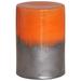 Dakota Fields Ceramic Garden Stool Ceramic in Orange/Gray/Black | 18 H x 13 W x 13 D in | Wayfair 10B677305ECE4CF48D363D9FE5859D0D