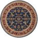 Blue/Brown 63 x 0.39 in Area Rug - Astoria Grand Clarence Oriental Navy Blue/Red Area Rug, Polypropylene | 63 W x 0.39 D in | Wayfair