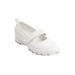 Extra Wide Width Women's The Basil Sneaker by Comfortview in White (Size 12 WW)