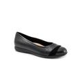 Wide Width Women's Danni Flat by Trotters in Black (Size 9 W)