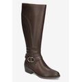 Wide Width Women's Luella Boots by Easy Street in Brown (Size 7 W)