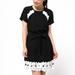 Kate Spade Dresses | Kate Spade Lace Trim Crepe Dress | Size 2 | Color: Black/White | Size: 2