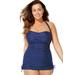 Plus Size Women's Adjustable Sheath One Piece Swimsuit by Swimsuits For All in Navy Mint (Size 10)