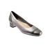 Wide Width Women's Daisy Pump by Trotters in Pewter (Size 9 1/2 W)