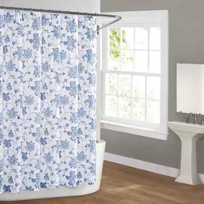 Cottage Classics Estate Bloom Shower Curtain by Pem America in Blue